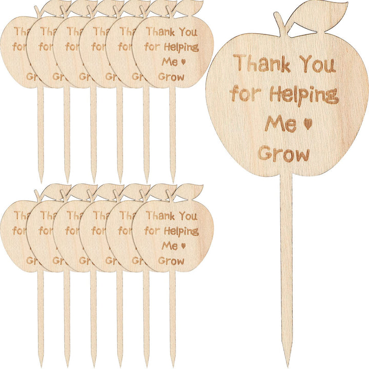 Yulejo apple-shaped succulent tag for labeling plants and gifting teachers.