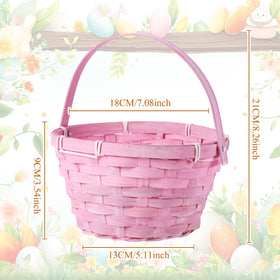 Yulejo Barydat bamboo bucket in color variety, perfect as Easter gifts