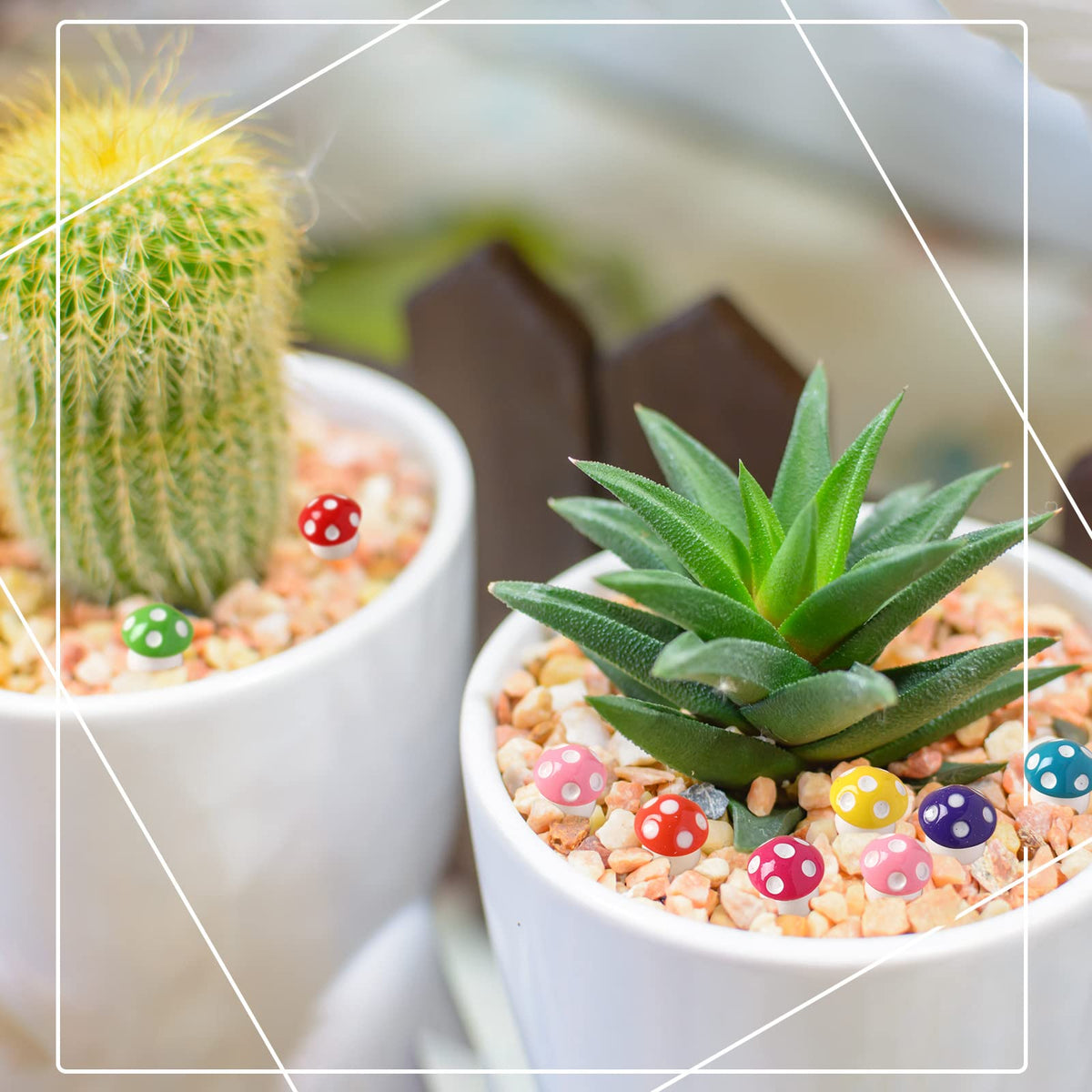 Yulejo bonsai mushroom accents ideal for DIY crafts and home décor