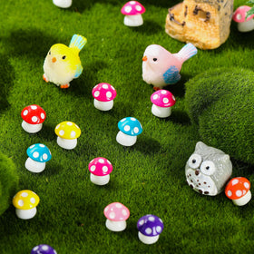 Yulejo color-rich tiny mushrooms suitable for desk décor and kids' crafts