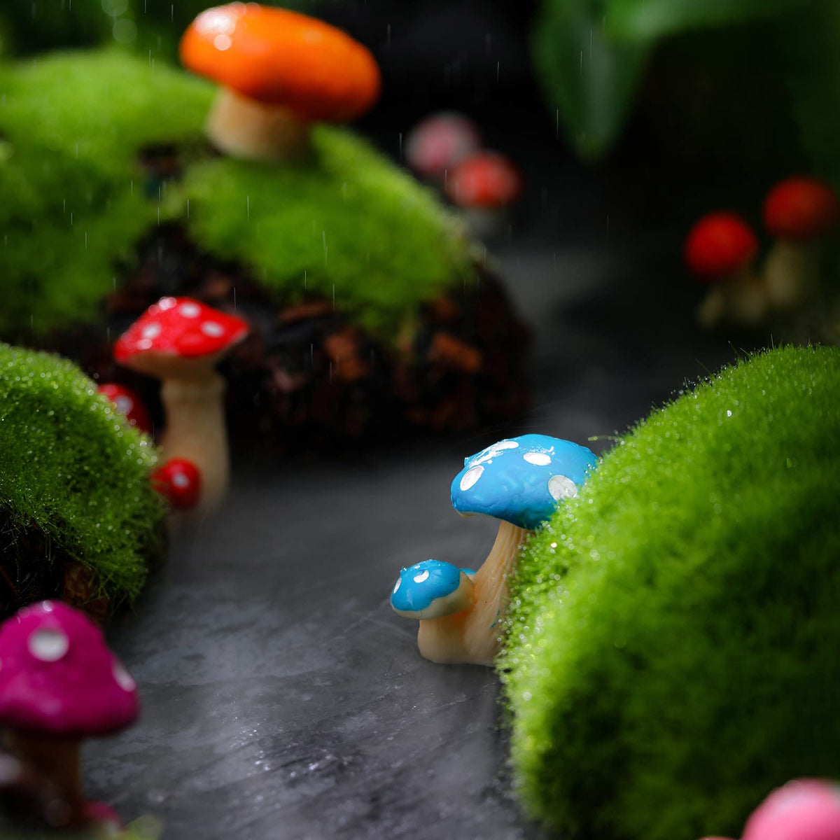 Yulejo multicolor fairy garden mushrooms enliven layouts
