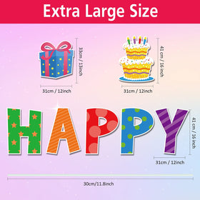 Yulejo balloon sign adds colorful birthday vibe outdoors