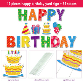 Yulejo cake icon sign as a festive lawn decor accent