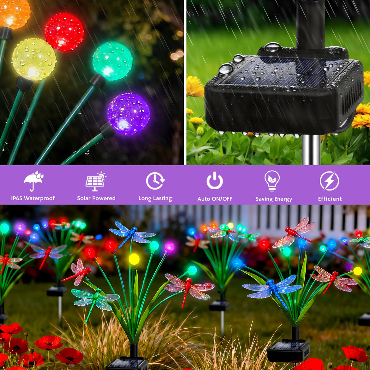 Yulloyello durable ABS plastic keeps outdoor décor lasting