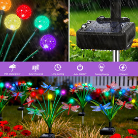 Yulloyello durable ABS plastic keeps outdoor décor lasting