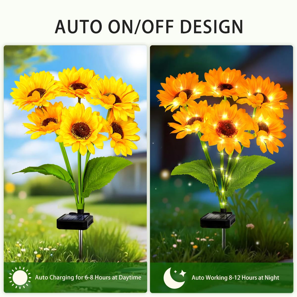 Yulloyello garden pathway lighting adds year-round charm without wires
