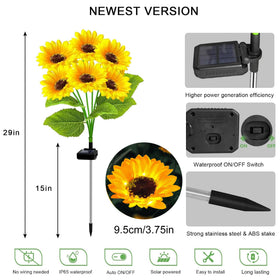 Yulloyello solar-panel upgrade highlight, larger panel for efficient charging and longer glow