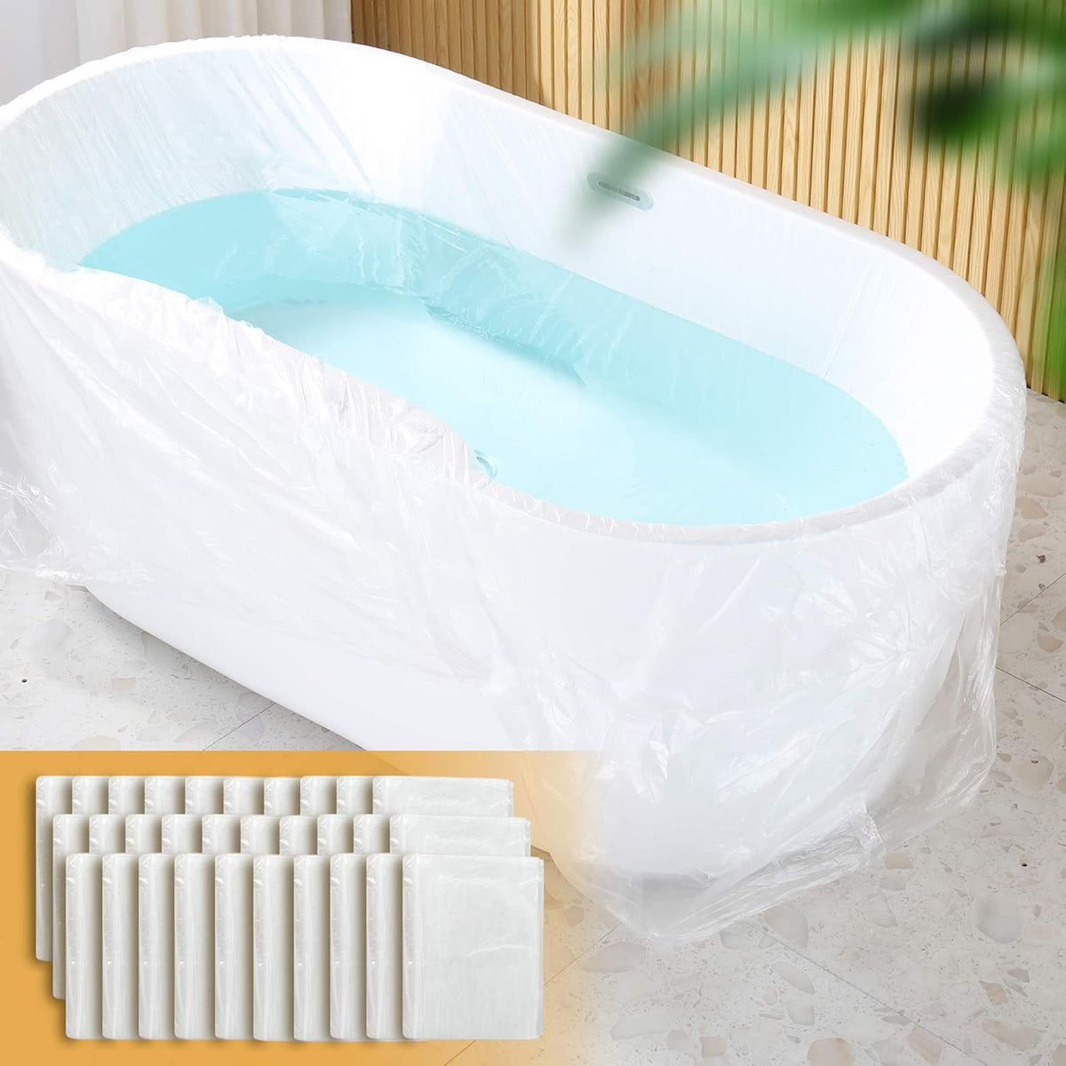YULONG Lab bathtub liner front view shows large size fit for most tubs