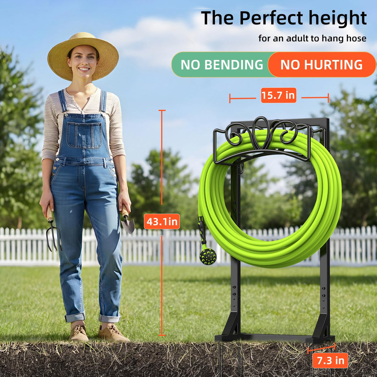 Yumatum heavy-duty steel construction for lasting outdoor use.