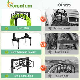 Yumatum 43-inch height keeps hose reach comfortable and bending-free.