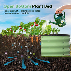Yumatum oval edge trim design provides safer gardening for all ages