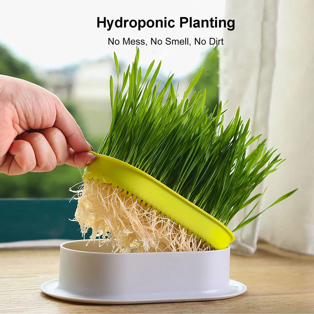 YUMINGUHC planter grid layer close-up showing separate growth compartments