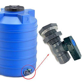 Yummiman bulkhead fitting adapter for universal rain barrel compatibility