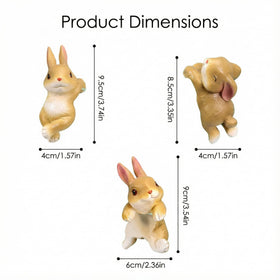 Yungeln 3-pack rabbit garden decor offers versatile gifting for plant lovers.
