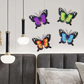 Yungeln butterfly wall decor bundle offers easy hanging and vibrant color