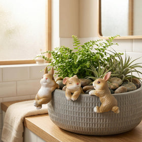 Yungeln rabbit garden decor ornament for outdoor spaces enhances curb appeal.
