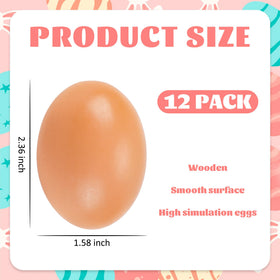 YunKo brown wooden eggs ideal for hotel, restaurant, or party decor.