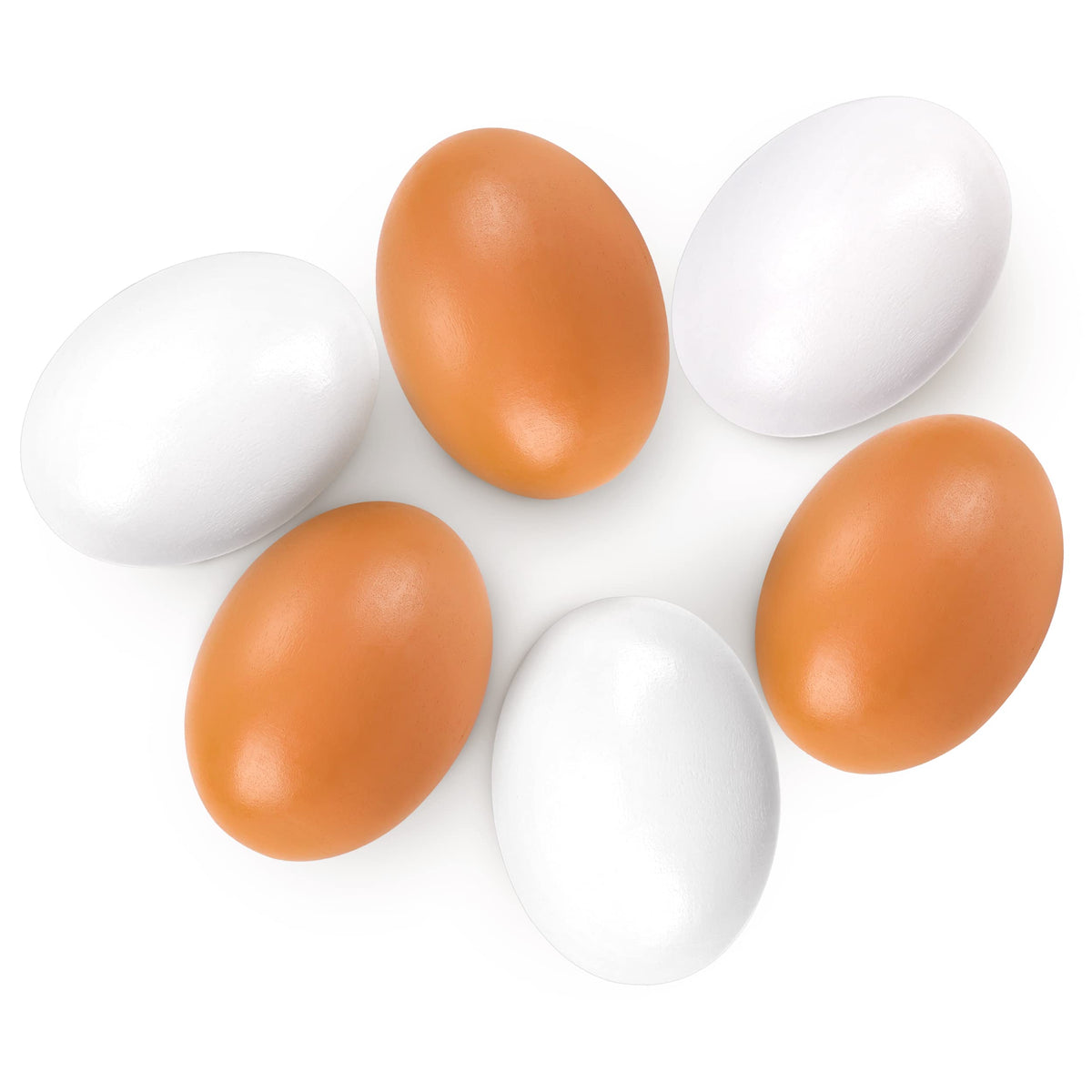 YunKo wooden brown egg for crafts and warm decor.
