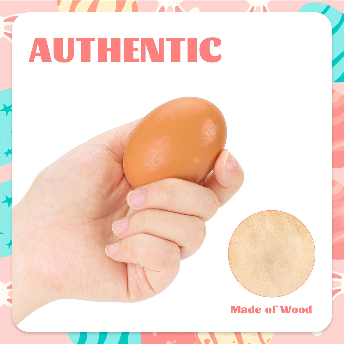 YunKo wooden eggs designed for nesting boxes to encourage hens to lay.