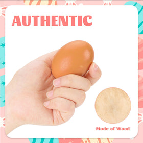 YunKo wooden eggs designed for nesting boxes to encourage hens to lay.