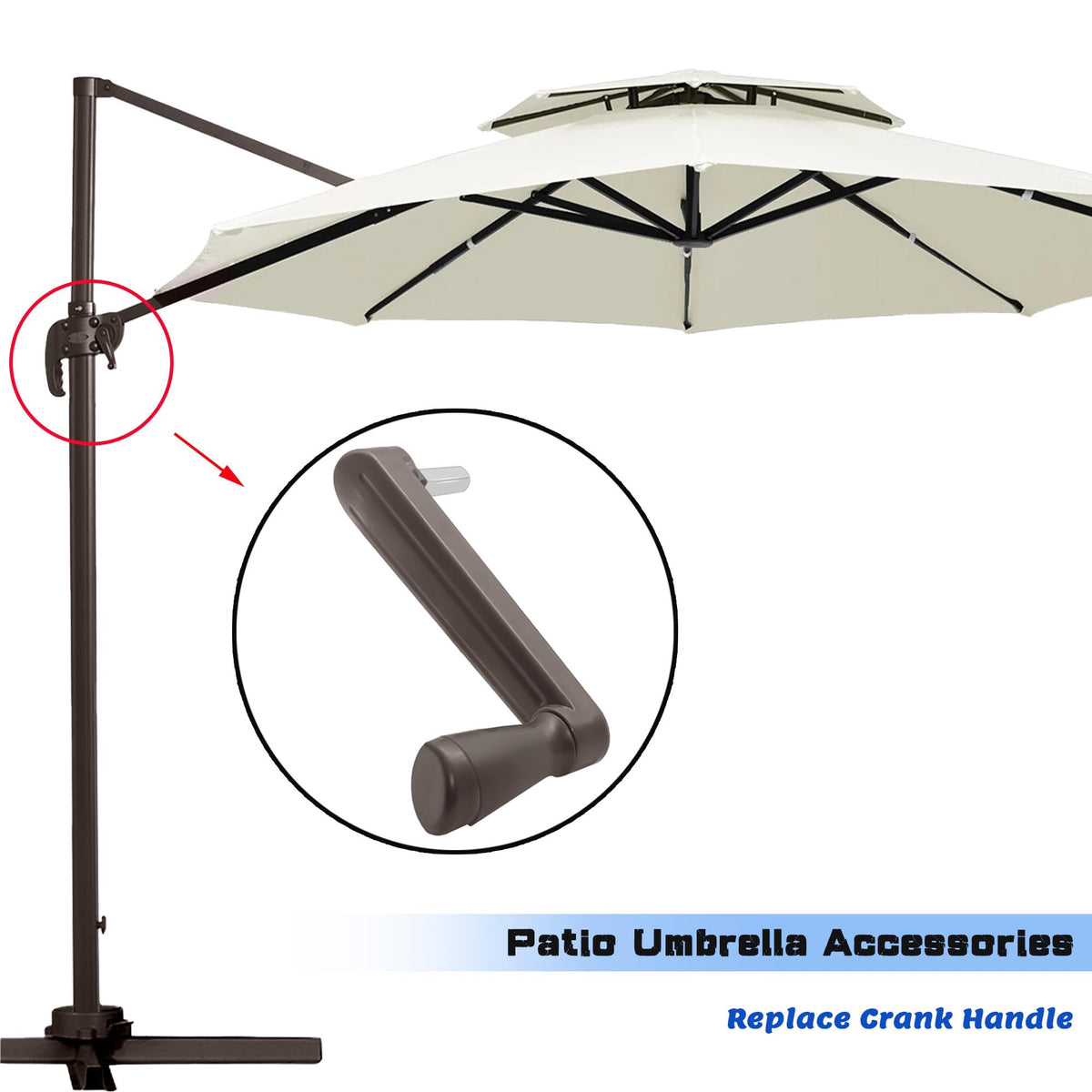 Yunsuelo replacement parts for umbrellas with metal construction ensure lasting durability.