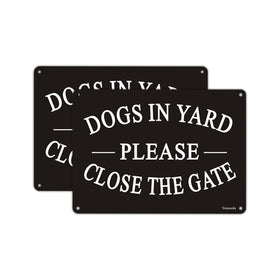 Yuntarda Dogs in Yard sign with reflective coating for outdoor visibility