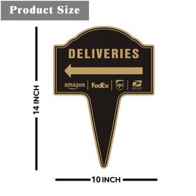 Yuntarda rust-free aluminum delivery sign withstands outdoor weather