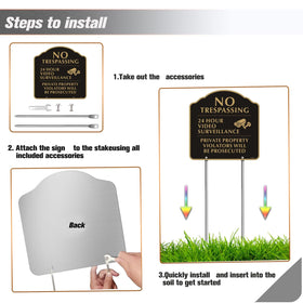 Yuntarda rust-free aluminum sign UV print withstands elements