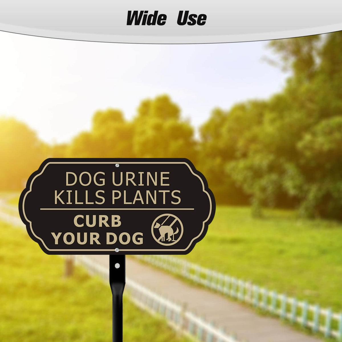 Yuntarda two-pack signs for multiple outdoor locations