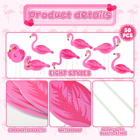 Yuntau eight-pattern flamingo signs add playful variety.