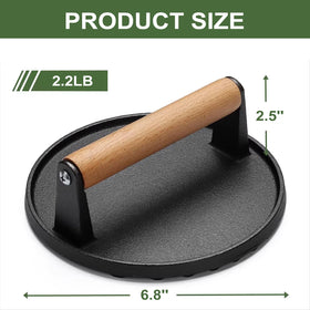 YUNYDSM press bottom stripes deliver restaurant-style sear.