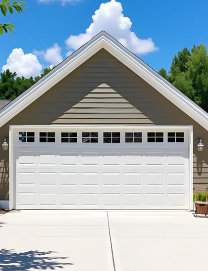 YURROAD 32-piece magnetic windows on a steel door for instant curb appeal.