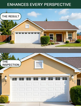 YURROAD curb-appeal upgrade for plain garage doors with glossy finish.