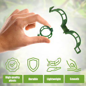 YURUIHKAO quick-opening clip showcases fast, reusable attachment without harming vines.