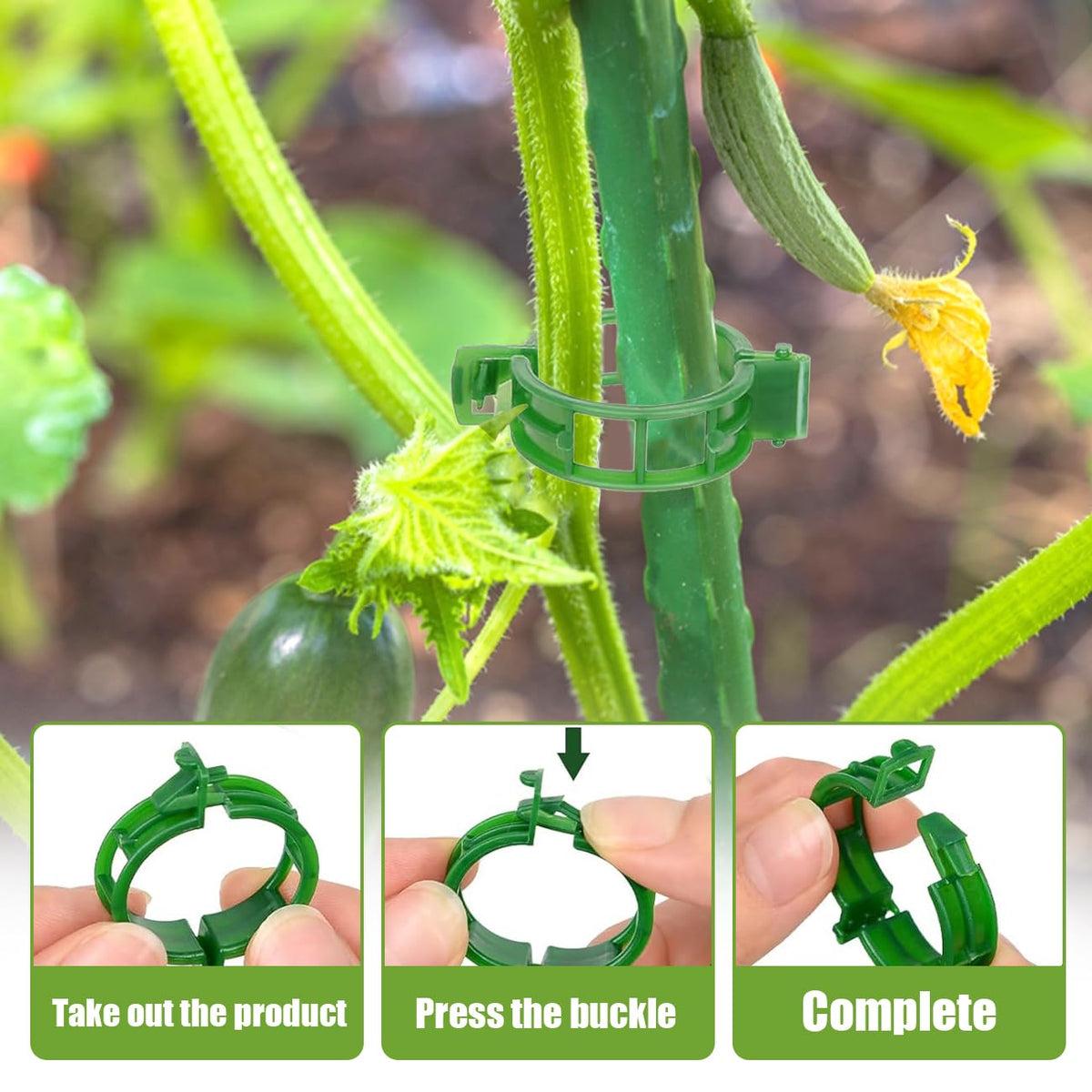 YURUIHKAO versatile garden clip supports vines, grafting, and fruit hanging.