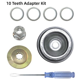 Yutacorex six-teeth adapter enables compatible mounting on common trimmer heads