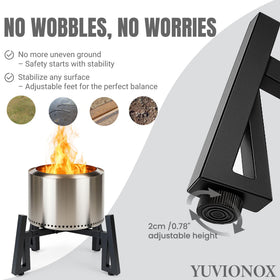 YUVIONOX fits 15–27 inch pits for versatile backyard setups