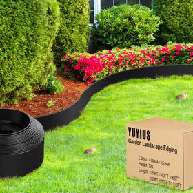 YUYIUS 40ft edging kit ideal for defining flower beds and lawn boundaries.