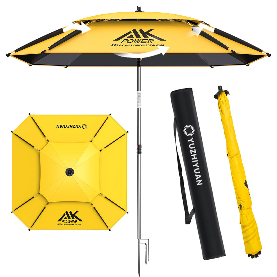 YUZHIYUAN outdoor patio umbrella with 8-rib frame for sturdy shade