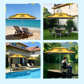YUZHIYUAN umbrella suited for garden, beach, or cafe outdoor setups