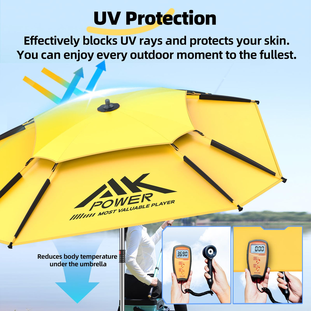 YUZHIYUAN vented design umbrella promotes air circulation on windy days
