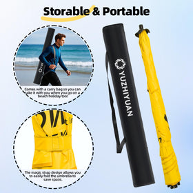 Bright yellow YUZHIYUAN umbrella adds cheer to any outdoor space