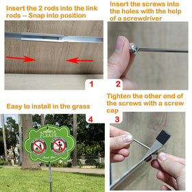 Yuzkouge weatherproof aluminum sign withstands rain and sun without fading ink.