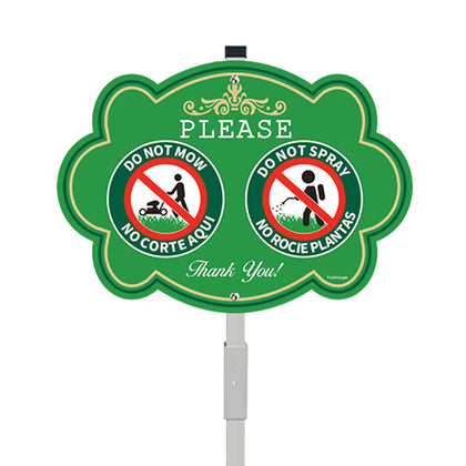 Yuzkouge yard sign 10x14 inches on durable aluminum, weatherproof and easy to read.