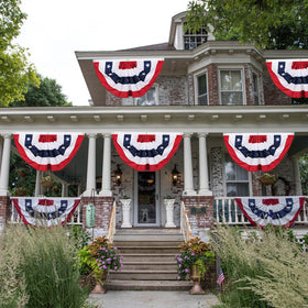 YVIVIJUV patriotic bunting elevates celebrations with classic American styling.