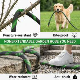 YWGGS all-weather flexible hose maintains usability from frost to sun.