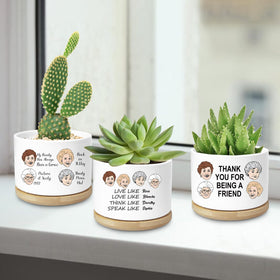 Ywkuiev Gift packaging concept for Golden Girls Planter, ideal for birthdays.