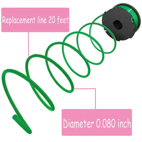 YWNYT SF-080 nylon line 0.080 inch diameter, 20ft per spool for precise trimming