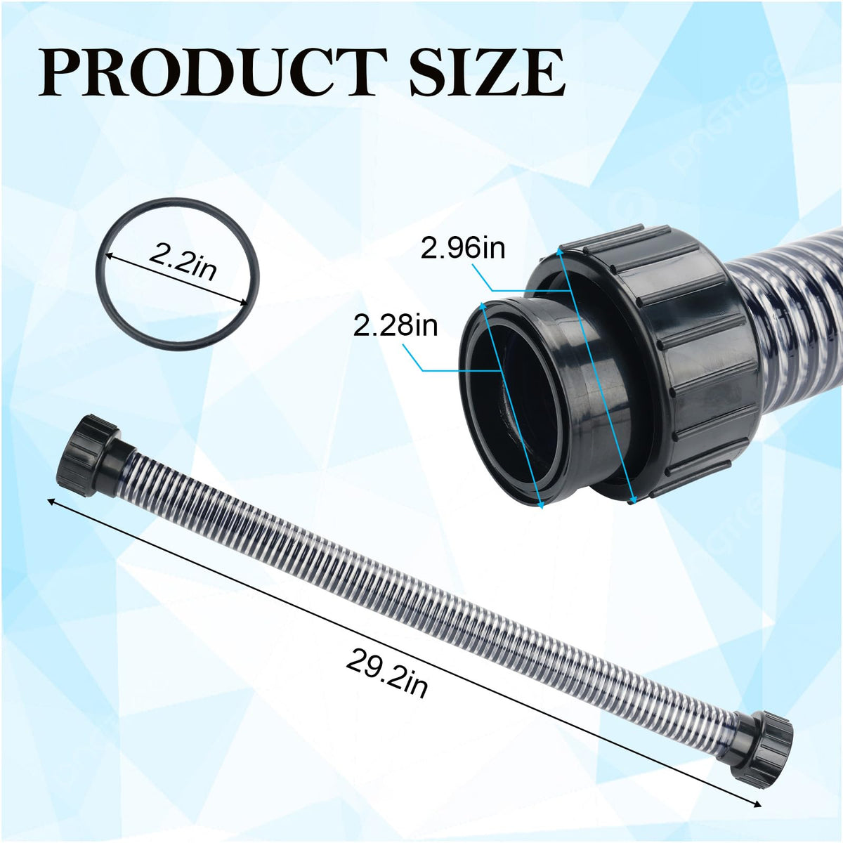 YWOOW 155710 easy-installation setup shows leak-proof connection for reliability.
