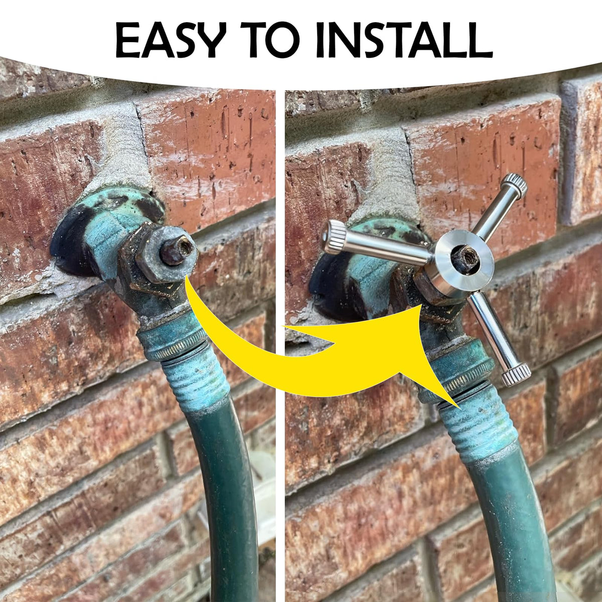 YWOOW 3/8-inch stem compatibility demonstrates broad faucet fit options.